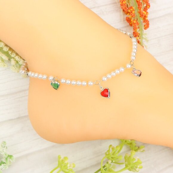"Handmade Anklet – Elegant & Delicate Jewelry for Women | UNVRC1439 - Picture 2 of 10